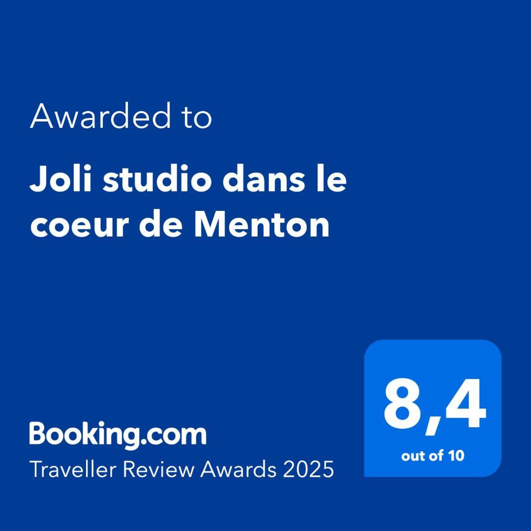 Joli Studio Dans Le Coeur De Menton Exterior foto